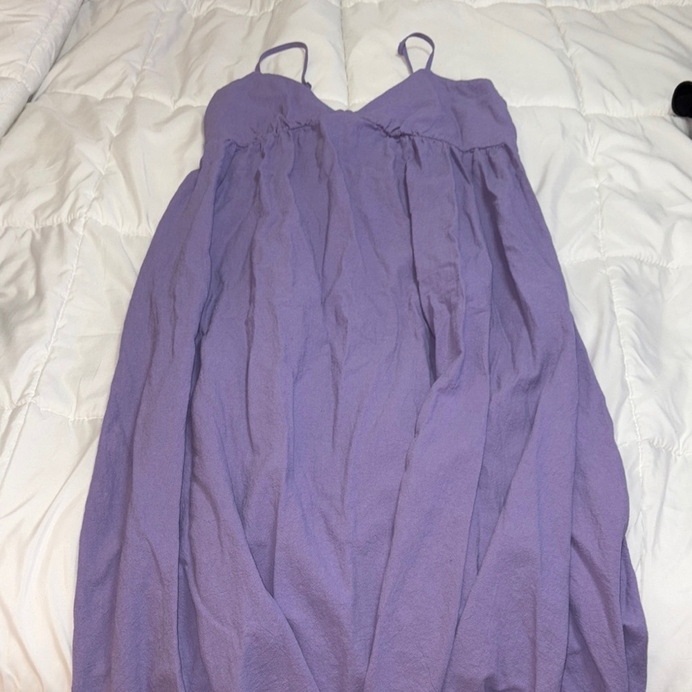 Purple Spaghetti Strap Dress